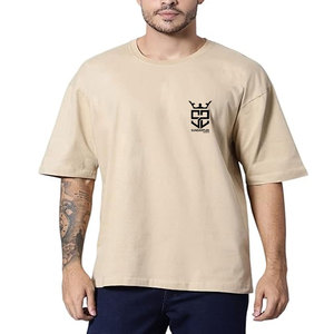 Camiseta de hombre de diseño moderno, de secado rápido, 100% algodón, estampada, de corte holgado y cómodo, talla grande. - Product Image 1