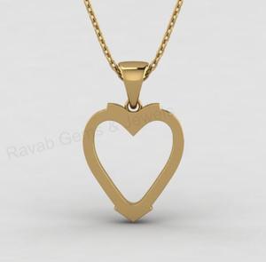 Colgante de Plata 925 Maciza Chapado en Oro de 18K con Forma de Corazón Trenzado y Detalle de Crin de Caballo para Joyería Conmemorativa y de Recuerdo - Product Image 6