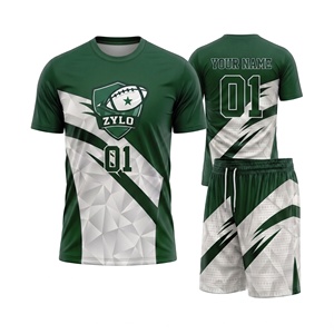 Custom <b>Athletic</b> 7v7 Flag Football Youth Short Sleeve Uniform Compression Jersey - Product Image 3