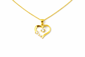 Collar de Plata de Ley 925 con Corazón de Diamante - Joyería Hecha a Mano para Regalo - Product Image 4