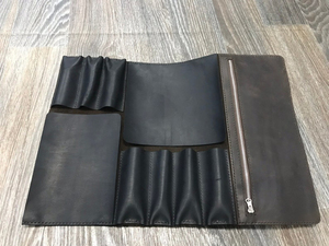 Estuche Enrollable para Cuchillos de Cuero Genuino Duradero de Alta Calidad, Bolsa Enrollable Funcional para Protección de Cuchillos LKR-0323 - Product Image 4