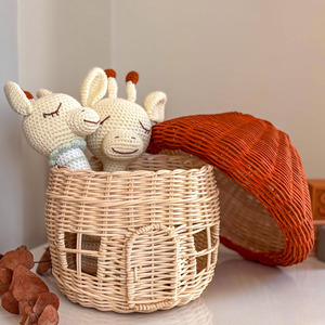 Jouets artisanaux pour bébés et tout-petits, maison de jeu en rotin durable, prix de gros, maisons de jeu pour enfants - Product Image 4