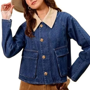 Veste en jean zippée et boutonnée SO ME - Product Image 1