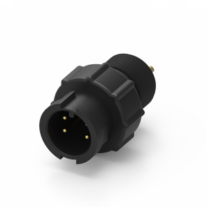 Conector Eléctrico de 4 Pines con Contacto de Latón, Carcasa de Nailon, Resistente al Agua IP67, Moldeado con Cable - Product Image 1