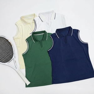 Nuevas Camisetas Deportivas de Tenis y Golf de Poliéster y Elastano, Estilo Creativo, Ajustadas, para Mujer, Camisetas Polo de Golf - Product Image 4