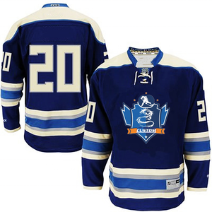 Venta al por Mayor de Camisetas de Hockey sobre Hielo con Sublimación de Encaje, Cuello en V, Manga Corta, Uniformes Personalizados con Nombre de Equipo, Transpirables y que Absorben la Humedad - Product Image 1