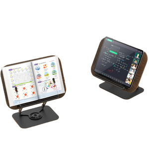 Adjustable Foldable Laptop <b>Stand</b> Desktop Reading Desk Holder Foldable Bookstand <b>Tablet</b> Rack Wood Grain - Product Image 5