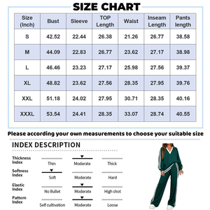 Conjunto de Top de Manga Larga con Cuello en V y Pantalones Cortos de Punto en Bloques de Color Sólido, Traje Casual Cálido de Otoño para Mujer - Product Image 6