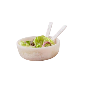 Tazón Grande de Resina Hecho a Mano, Ecológico, para Ensaladas y Frutas, Decoración Moderna de Lujo para el Hogar, Vajilla con Textura de Mármol Pulido - Product Image 5