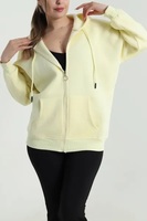 Sweat-shirt à capuche surdimensionné pour femmes Ever Glow, en polaire imperméable et anti-plis, avec applique étoile dorée sur la manche avant