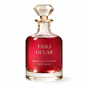 Aceite de Perfume Concentrado (Attar) Fasli Gulab de Alta Calidad, 50 Gramos, Sin Alcohol, Unisex, Fragancia Duradera - Product Image 1