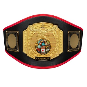 เข็มขัดแชมป์แบบกำหนดเอง-หนังสีทองหนา 4 มม.-เข็มขัดสำหรับ MMA มวยไทย-เทควันโด-การแข่งขันพิเศษ เข็มขัดแชมป์สีทอง - Product Image 1