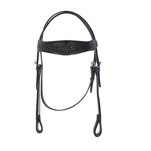 Ensemble de têtière et de brassard pour cheval de style western, avec clous, style selle anglaise, imprimé, séchage rapide, personnalisable, fabriqué au Pakistan, vente en gros - Product Image 1