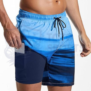 กางเกงขาสั้นวิ่งสำหรับผู้ชาย ผ้าเนื้อนุ่ม น้ำหนักเบา ระบายอากาศดี ดีไซน์ใหม่ คุณภาพระดับมืออาชีพ จากผู้ผลิตที่ดีที่สุด รับสั่งพิมพ์ลายตามต้องการ เอวยางยืด เหมาะสำหรับใส่ในช่วงฤดูร้อน - Product Image 6