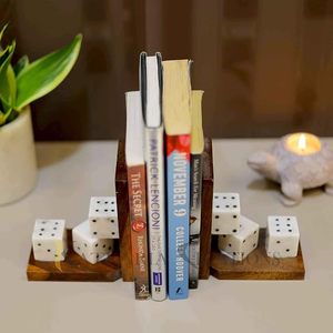 Handcrafted Bamboo <b>Elephant</b> Bookends Eco-Friendly Coastal Design Decorative Book Holder Home Office Library Bookshelf <b>Decor</b> - Product Image 1