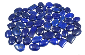 Cabochons de Lapis Lazuli naturel véritable, taillés en forme libre, polis, 20-40mm, 5-10g - Product Image 6