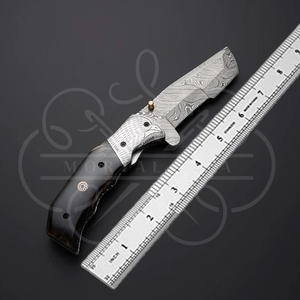 Cuchillo de Caza Hecho a Mano con Hoja de Acero Inoxidable y Mango de Madera, Cuchillo para Exteriores de Espiga Completa - Product Image 5
