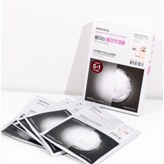 Mascarilla Facial Hidratante Mediheal Hyper Collagen, 5 Unidades por Paquete, 3 Paquetes con Descuento, Ingredientes de Péptidos - Product Image 1