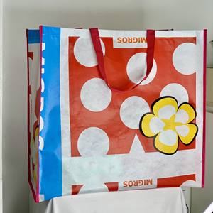 Zipper Shoulder RPET <b>Bag</b> Vietnam Non Woven PP Webbing Recylcled Custom Logo Printed Eco-<b>Bags</b> for Shopping - Product Image 3