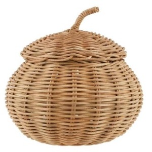 Cesta de Almacenamiento de Adornos de Halloween de Alta Calidad, Cesta de Calabaza de Ratán Tejido, Fabricante Vietnamita King Craft Viet - Product Image 6