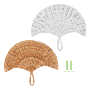 Abanico de Pared de Ratán Hecho a Mano al Mejor Precio, Decoración Tejida Natural, Abanico Colgante Decorativo para Sala de Estar, Dormitorio, Decoración Boho para el Hogar - Product Image 1