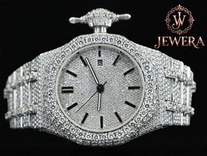 Luxury Hip Hop Moissanite Diamond Watch Stainless Steel Iced Out Timepiece for Fashion Retail Wholesale and Gift Market for Sale - Product Image 3