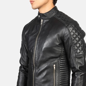 Chaqueta Urbana Unisex de Cuero Genuino de Alta Calidad |   Fábrica OEM Personalizada al por Mayor |   Chaqueta de Cuero Premium para Invierno de Secado Rápido - Product Image 5