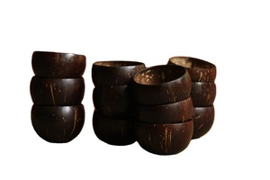 Handmade Polished <b>Coconut</b> <b>Shell</b> Bowls-Lightweight Biodegradable Eco-Friendly Non-Toxic Mediterranean Design Giveaways - Product Image 4