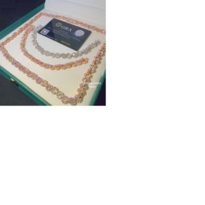 Conjunto de Cadena Cubana de Lujo Bicolor con Moissanita, Joyería Hip Hop Iced, Plata de Ley Bañada en Oro Rosa, Engaste de Puntas Banti - Product Image 3