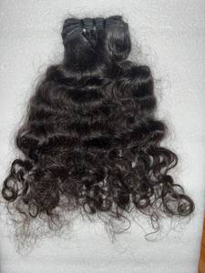 Wholesale Indian Virgin Remy Single Weft Bulk Human Hair <b>for</b> <b>Braiding</b> <b>Extensions</b> Boho Style Deep Wave - Product Image 1