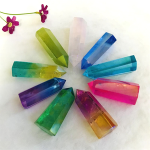 Venta al por mayor de cristal de cuarzo natural genuino, gema facetada de corte ovalado, piedra de cristal curativa de buena calidad para joyería. - Product Image 1