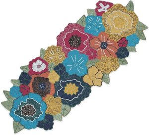 Camino de Mesa Bordado a Mano con Cuentas de Calidad de Exportación, Camino de Mesa con Parches de Cuentas de la India al Precio Más Bajo - Product Image 3