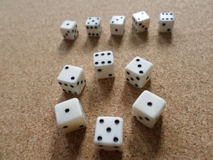 Natural Bone <b>Dice</b> Handmade Tabletop Game <b>Dice</b> <b>Set</b> - Product Image 3
