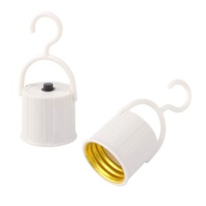 Lot de 10 supports d'ampoules LED E27 à visser, douilles portables avec crochet – Catégorie : Supports et bases de lampes - Product Image 1
