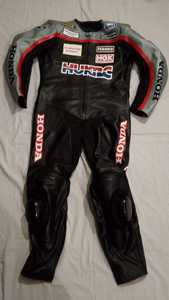 Combinaison de moto en cuir respirante pour homme Joey Dunlop 220g, manches longues, imperméable, toutes saisons, Scott Leather, rare. - Product Image 1
