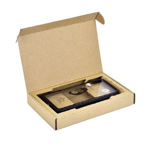 Caja de Envío de Cartón Corrugado Kraft Personalizada para Estuches de Teléfono y Embalaje de Protectores de Pantalla - Product Image 1