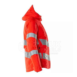 Chaqueta de Seguridad de Alta Visibilidad Reflectante, Impermeable, Transpirable, Protección Contra Incendios, Industrial, para Exteriores, 100% Poliéster - Product Image 3