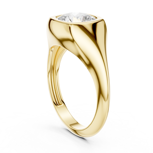 แหวนหมั้นเพชรทรงคุชชั่น 2 กะรัต ทองคำขาว 14K สำหรับผู้หญิง ประดับเพชรทรงคุชชั่นแบบฝังขอบ  ได้รับการรับรองจาก IGI เพชรเพาะเลี้ยงในห้องปฏิบัติการ เหมาะสำหรับวันครบรอบแต่งงาน - Product Image 4