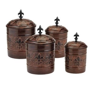 Hand Enameled Custom Pattern Mango Wood Canister Manufacturer Wholesaler Factory Direct Sale Inexpensive Price - Product Image 2