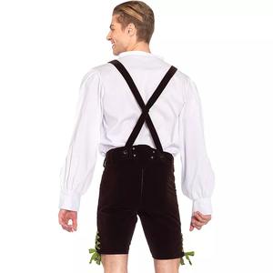 Ensemble de Lederhosen de luxe pour hommes de style bavarois – Tenue traditionnelle d'Oktoberfest avec short en daim souple - Product Image 2