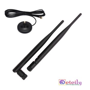 เสาอากาศแม่เหล็กยาง5dBi eteily 868MHz พร้อมสาย RG174และตัวเชื่อมต่อ SMA ตัวผู้ผลิตในประเทศอินเดียเพื่อการสื่อสาร - Product Image 3