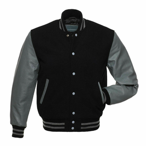 High Quality Custom Unisex Winter <b>Jacket</b> New Design <b>Light</b> High Street Stand Hooded Sports Casual Varsity <b>Jacket</b> Woolen Fabric - Product Image 4