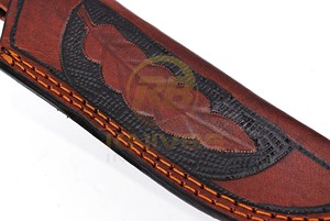Étui de ceinture pour couteau de chasse en acier Damas fait main sur mesure, étui de transport pour couteau EDC de camping en plein air, OEM - Product Image 3