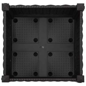 Inserts décoratifs moyens en polypropylène noir pour pots de fleurs et jardinières, design de jardinière surélevée - Product Image 5