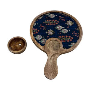 Bandeja de Madera Natural para Servir Pizza, Diseño Moderno y Lujoso, Pintada a Mano con Esmalte, de Primera Calidad, Nueva Llegada - Product Image 1