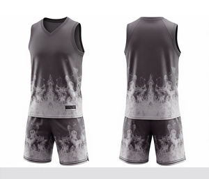 Conjunto de Baloncesto Sublimado, Personalizado, de Secado Rápido, Transpirable, Jersey y Pantalones Cortos de Poliéster, Ropa Deportiva para Hombres, Mujeres y Jóvenes - Product Image 3