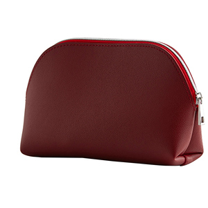 Étui à cosmétiques en cuir véritable tendance, grande capacité, pour hommes, organisateur de maquillage multi-compartiments avec fermeture sécurisée - Product Image 4
