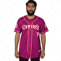 Maillots de baseball imprimés par sublimation personnalisés T-shirts à manches courtes pour adultes T-shirts pour hommes à coudre/imprimer avec logo personnalisé