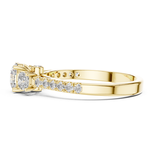 Bague de fiançailles en diamant de laboratoire de qualité supérieure 0,99 ct certifiée IGI Or Bijoux fins de luxe - Product Image 2