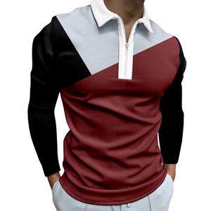 OEM personalizado para hombres para Polos nueva moda patrón sólido sublimado antiarrugas de calidad superior de punto para el verano desgaste - Product Image 4